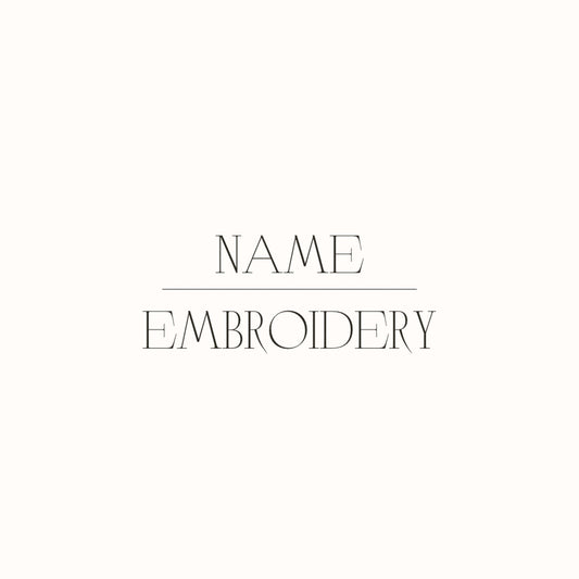 Name embroidery